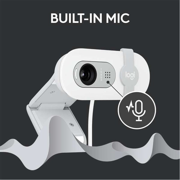 Logitech Brio 100 HD Webcam - Off White (960-001618) Carousel 2