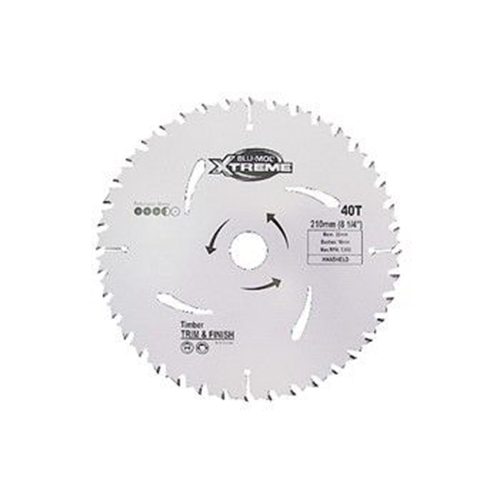 Blu-Mol Xtreme Circular Saw Blade 210mm X 40T Carousel 1