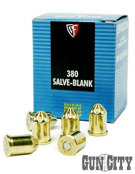 .380 Salve (9mm RK) Revolver Blank Fire Ammunition 50 Round Carousel 1