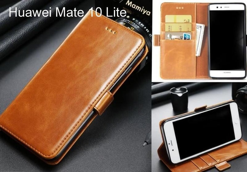 Huawei Mate 10 Lite case executive leather wallet case Carousel 1