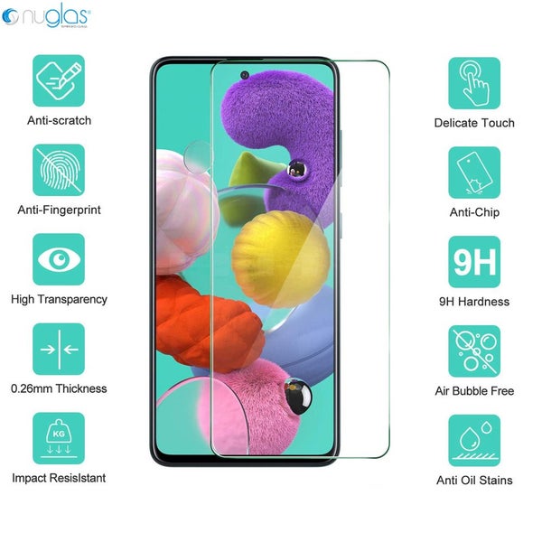 Screen Protector Nuglas Flat Clear Tempered Glass Full Cover Samsung A71/A21s Carousel 5