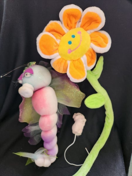 Fabric / Wire Toys - Vaporwave Daydream, Sunflower and pig Carousel 1