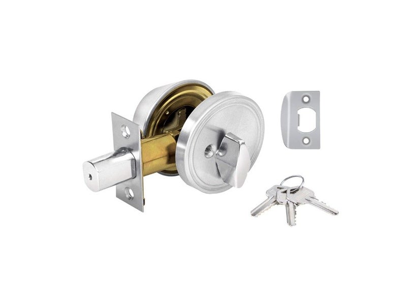PTN Single Cylinder Deadbolt Turn Entry Door Lock Key Privacy Passage security Carousel 1