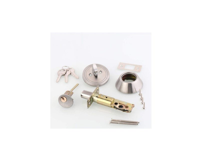 PTN Single Cylinder Deadbolt Turn Entry Door Lock Key Privacy Passage security Carousel 2