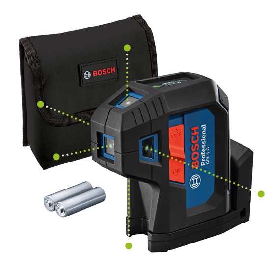 Genuine Bosch GPL 5 G PROFESSIONAL POINT LASER Carousel 1