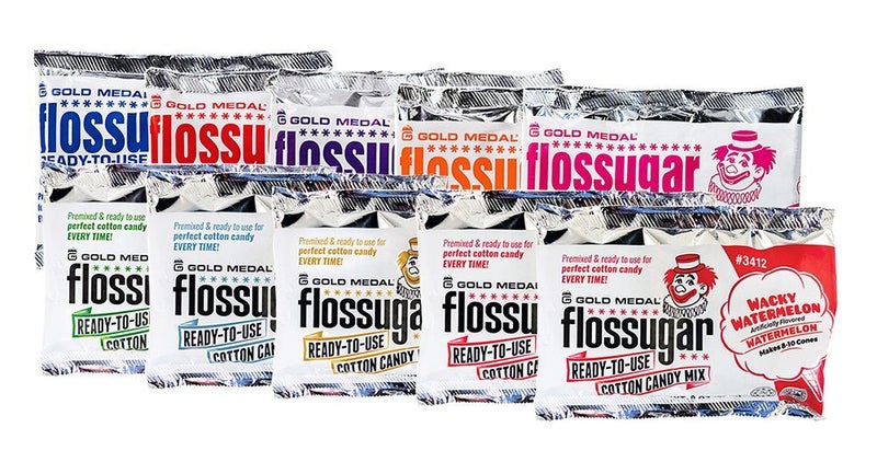 CANDY FLOSS SUGAR - 5 DIFFERENT FLAVOURS- 227G PACKS plus 50 Sticks #2 Carousel 1