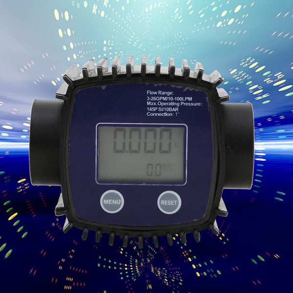 K25 1in Female Thread Flowmeter Digital Display Water Liquid Flow Sensor Carousel 1