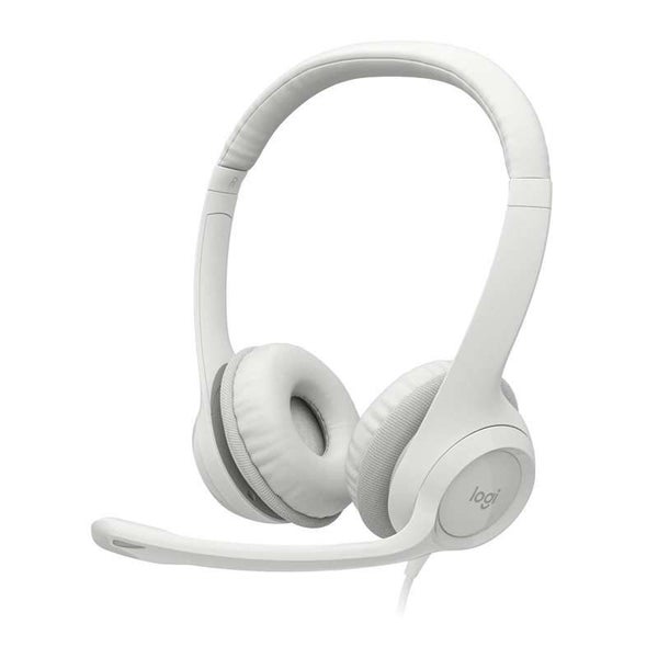 Logitech H390 USB Wired Headset - Off White (981-001287) Carousel 1