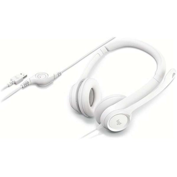 Logitech H390 USB Wired Headset - Off White (981-001287) Carousel 4