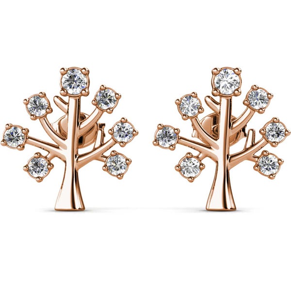 Rose Gold Crystal Necklace "Tree of Life" Carousel 6