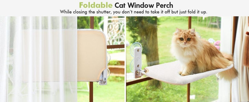 Cordless Cat Window Perch,Cat Hammock Carousel 2