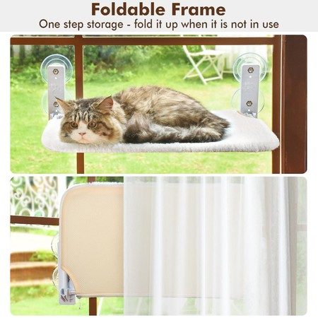 Cordless Cat Window Perch,Cat Hammock Carousel 1