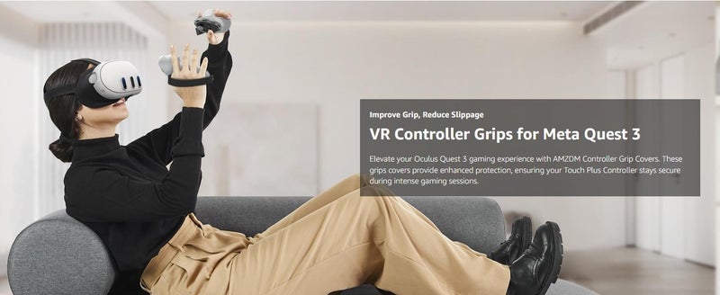 Controller Grips for Oculus Meta Quest 3 Touch Plus Controllers Grip Cover Carousel 2
