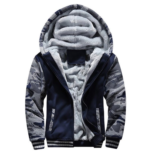 Men's Jacket Camouflage Thicken Winter Jackets for Men Fleece Carousel 2