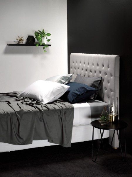 Queen Sheet Set - Bamboo & Cotton 500TC - Grey Carousel 1