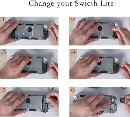Replacement Joystick Repair Joystick Replacement Tool Kit for Switch lite and Ga Carousel 8