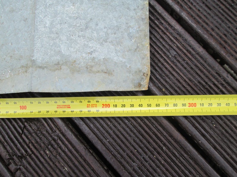 Ridge cap short piece, galvanised, good for repair or other project Carousel 10