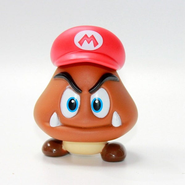 Super Mario Figures Toy, Cake Topper - Mario Odyssey Goomba with hat stackable Carousel 1