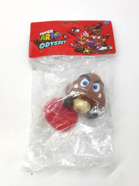 Super Mario Figures Toy, Cake Topper - Mario Odyssey Goomba with hat stackable Carousel 2