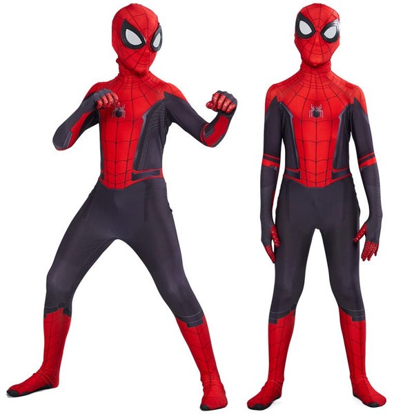 Spiderman Latest Costume in black Far from home + Mask + Mask Size Small Carousel 6