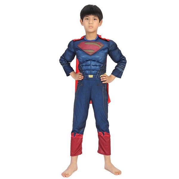 Superman Children Costume (Muscular style ) - Medium size Carousel 2