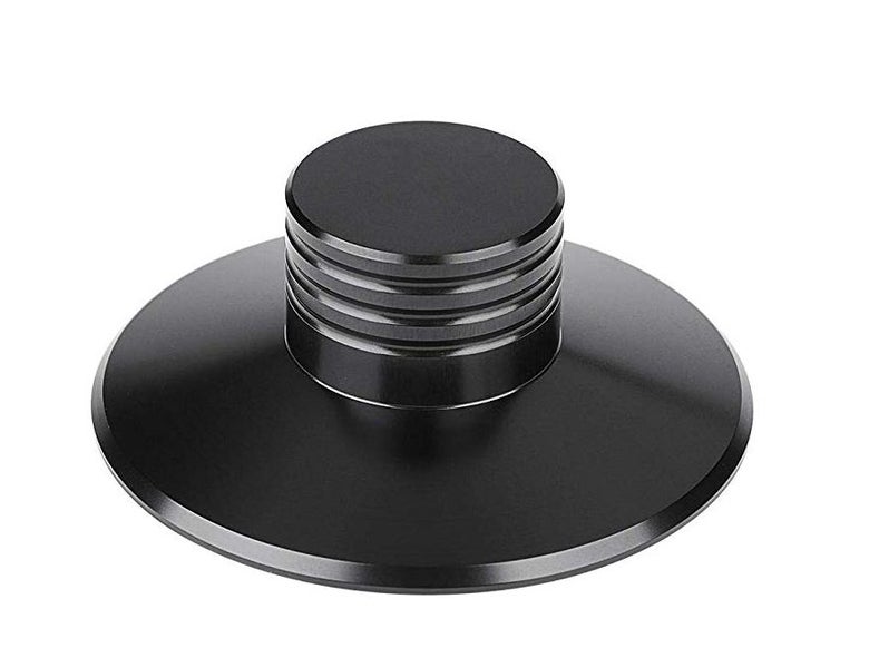 Elvon metal LP Vinyl Turntable disc stabilizer Record Weight /Clamp Carousel 1