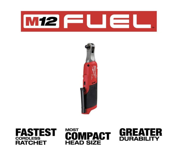 Milwaukee M12 FUEL 12-Volt 3/8 in. Ratchet GENII ( Tool Only ) Carousel 2