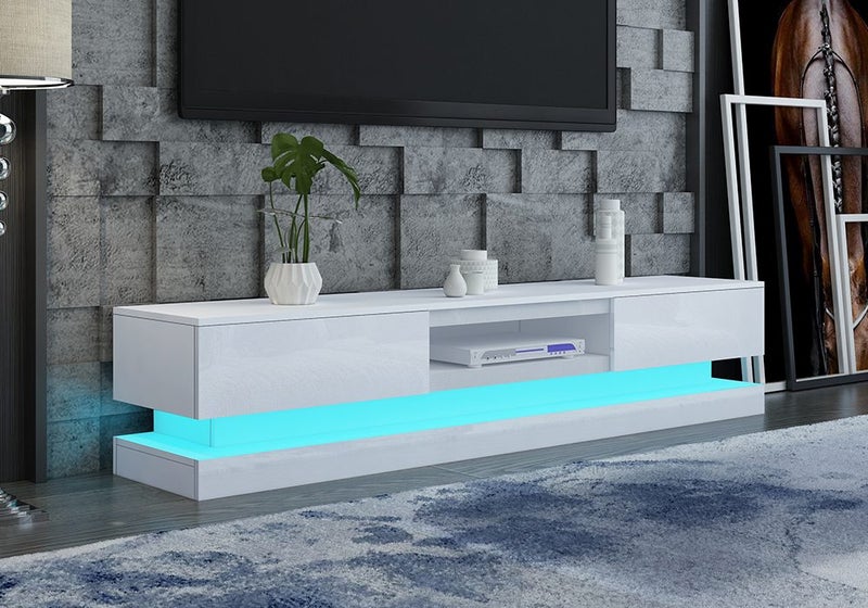 TV Stand Cabinet White Carousel 1