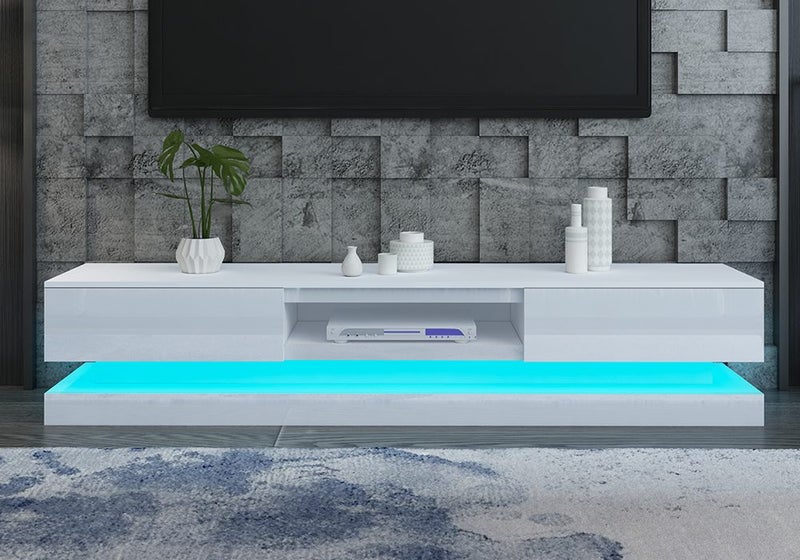 TV Stand Cabinet White Carousel 2