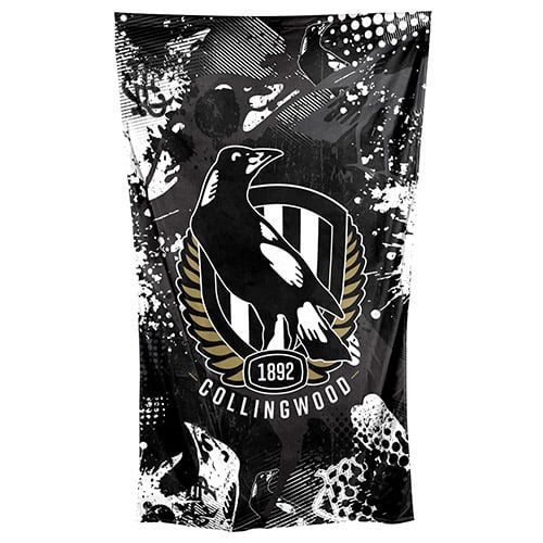 COLLINGWOOD MAGPIES AFL Cape Wall Flag Banner Carousel 1