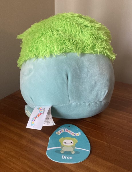 Original Squishmallows 7.5 Soft Toy - Bren the Green Bigfoot