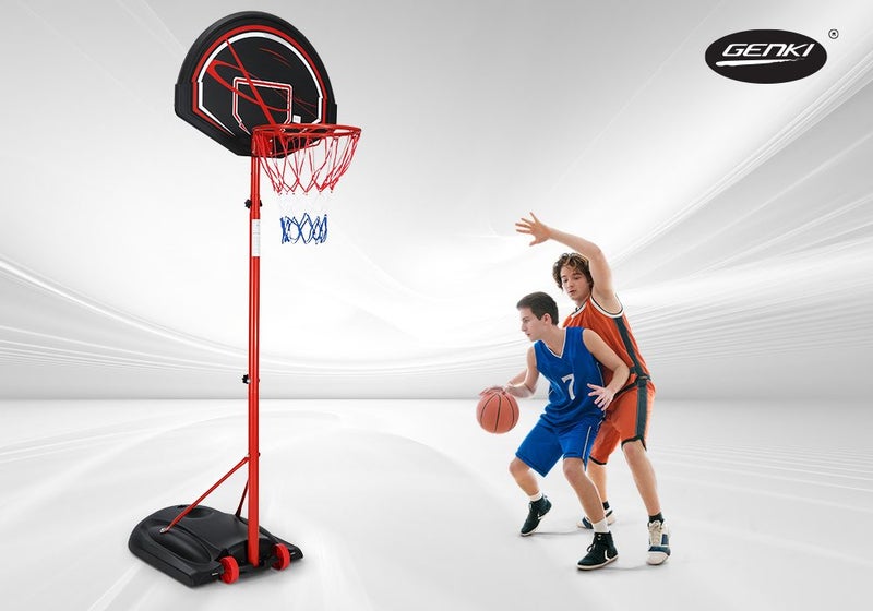 Basketball Hoop Ring Stand Portable Indoor System Net Set Outdoor 1.7m-2.3m Carousel 1