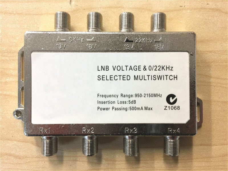 MULTISWITCH LNB VOLTAGE SELECTED MULTISWITCH 4 IN 4 OUT - PASSIVE Carousel 1