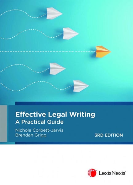 Effective Legal Writing: A Practical Guide by Corbett-Jarvis & Grigg - Paperback Carousel 1