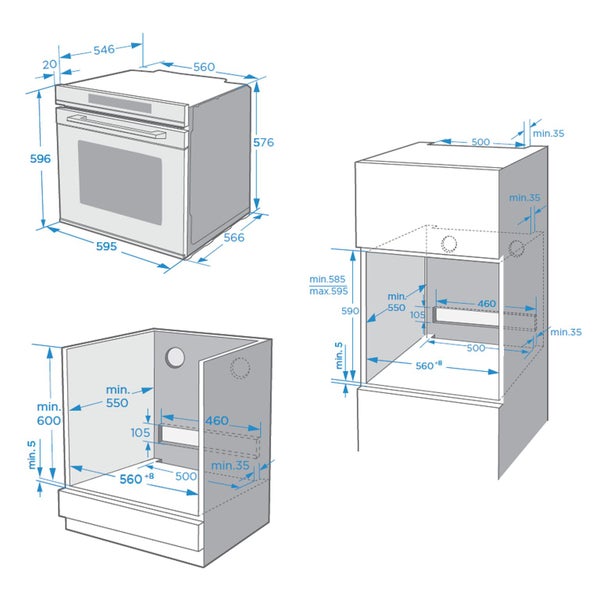 Master Kitchen Wall Oven 60cm - 13 Function Carousel 2
