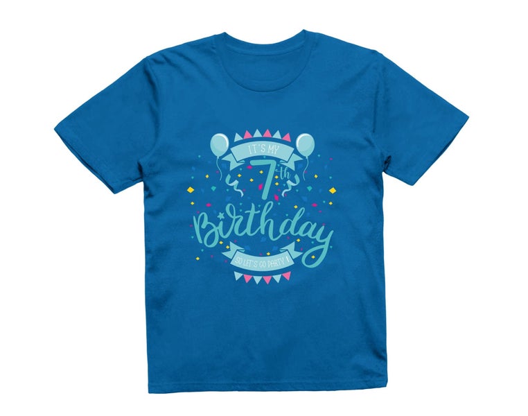 Reality Glitch It's My 7th Birthday Boys Kids T-Shirt Carousel 1
