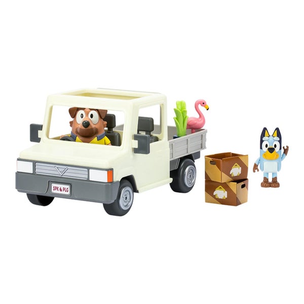 Bluey Bluey Tradie Ute Vehicle and Figures Toy Playset Carousel 1