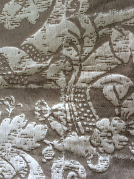 REDUCED - Very best quality-cream and beige 100% cotton drapery 1.3 m x 1.2 m Carousel 3