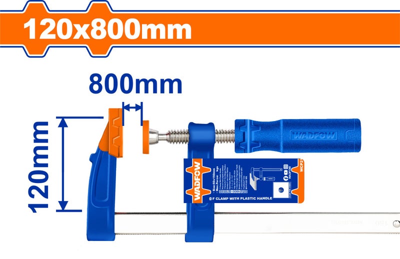 F clamp with plastic handle 120x800mm Carousel 1