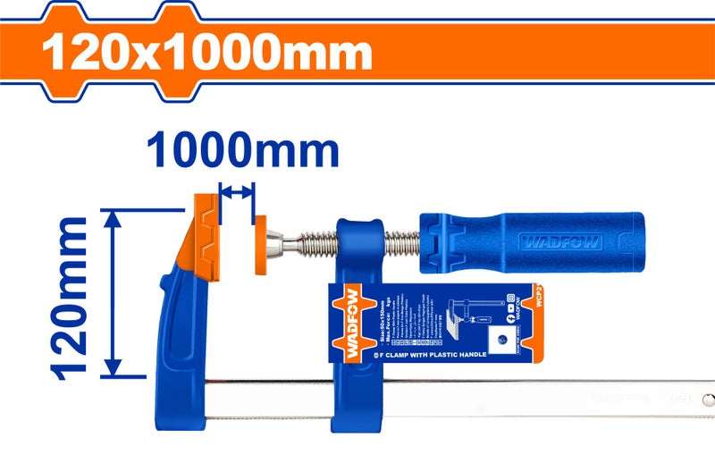 F clamp with plastic handle 120x1000mm Carousel 1