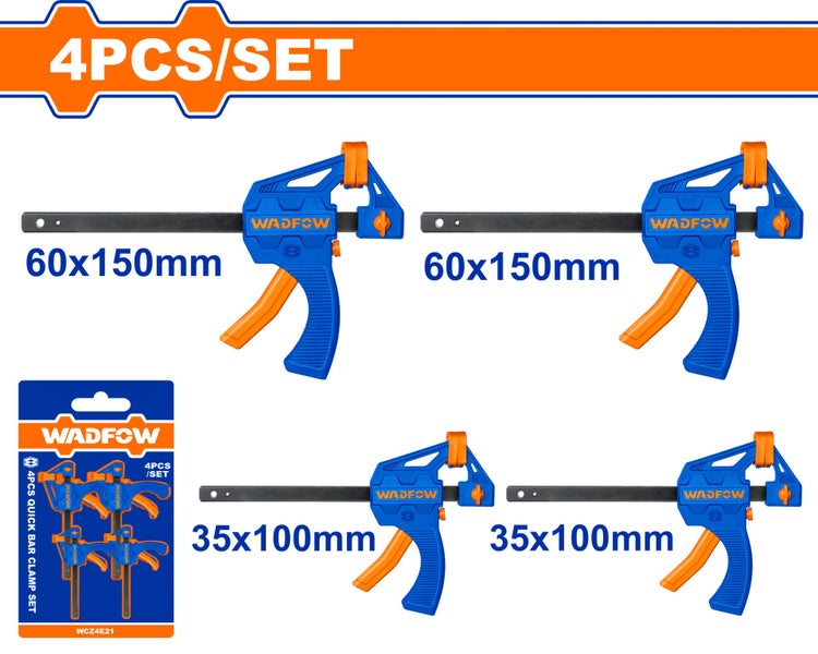 Quick bar clamp set 4Pcs Carousel 1