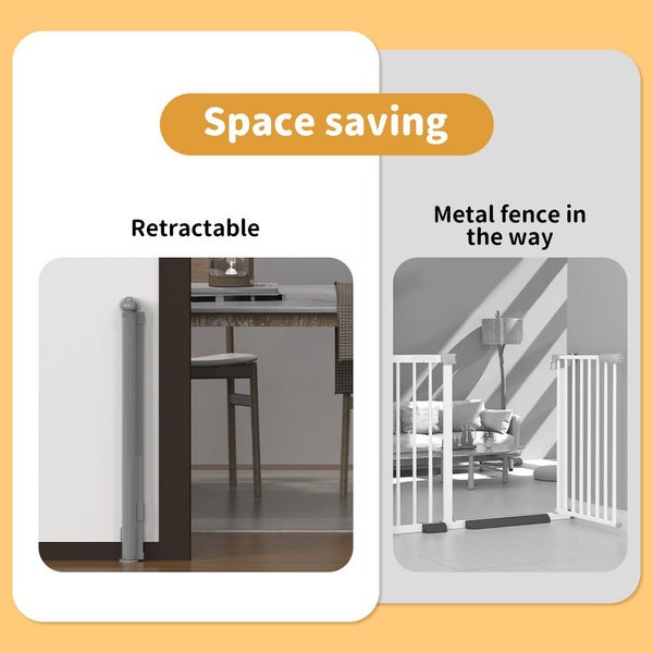 Bopeep Baby Safety Gates Adjustable Retractable Pet Dog Stair Doorways Guard 30062867851460226113