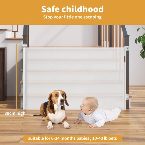 Bopeep Baby Safety Gates Adjustable Retractable Pet Dog Stair Doorways Guard 30062867851440514112