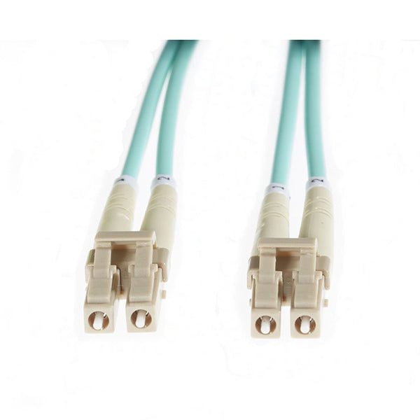 3M Lc Lc Om4 Multimode Fibre Optic Patch Cable Aqua Carousel 1
