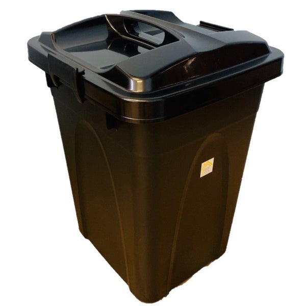 Outdoor Rubbish Bin 45L - Black Carousel 1