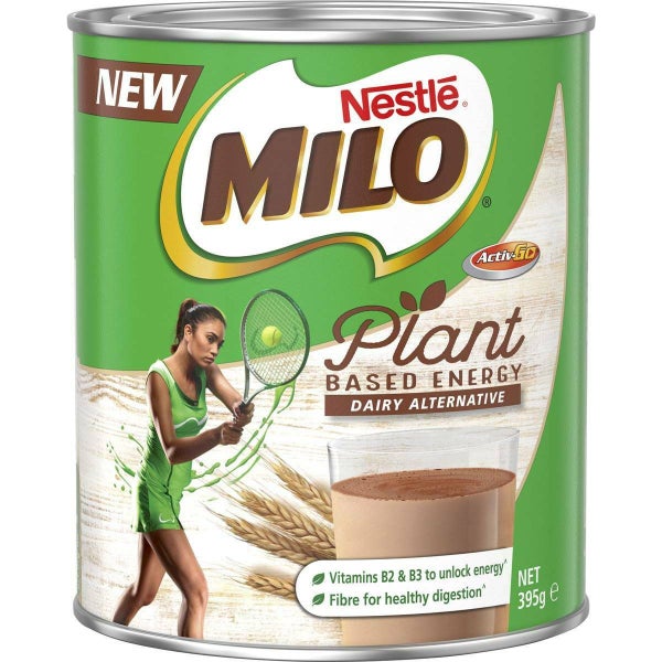 Nestle Milo Chocolate Plant Based Dairy Free Alternative 395g Tub Carousel 1