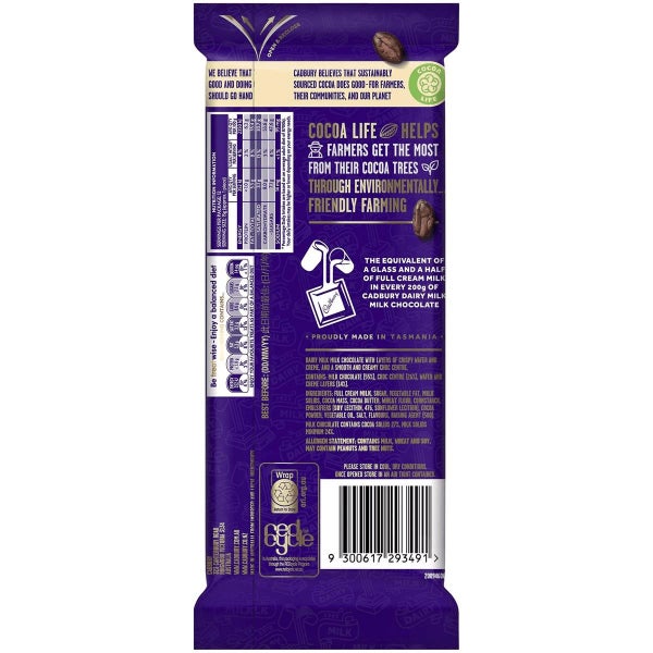 Cadbury Dairy Milk Breakaway Crispy Wafers Chocolate Block 180g Carousel 2