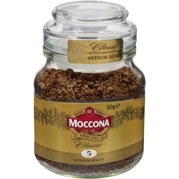 Moccona Classic Freeze Dried Medium Roast Instant Coffee Jar 50g Carousel 1