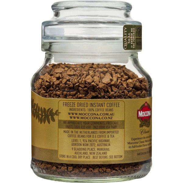 Moccona Classic Freeze Dried Medium Roast Instant Coffee Jar 50g Carousel 2