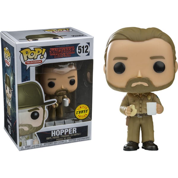 Stranger Things Jim Hopper With Donut Limited Chase Edition Pop! Vinyl Carousel 1